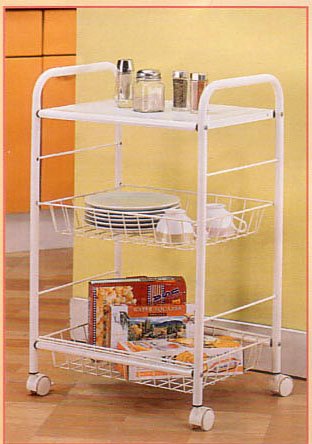 BEAUTIFUL NEW 3 TIER UTLITY RACK IN WHITE