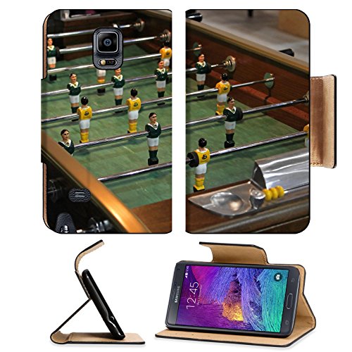 MSD Samsung Galaxy Note 4 Flip Pu Leather Wallet Case Vintage style table top football in bar IMAGE 20107710