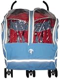 Warm as a Lamb Twin Stroller Cover Blue