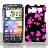Premium - PDA HTC EVO Shift 4G Raining Heart Cover - Faceplate - Case - Sna ....