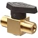Parker 8M-PR6-VT-B Brass Plug Valve, 1/2" NPT Male