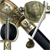 Pirate* of Caribbean Cutlass Sword* Skull Crossbones