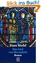 Franz Werfel. Gesammelte Werke in Einzelb�nden - Taschenbuch-Ausgabe: Das Lied von Bernadette
