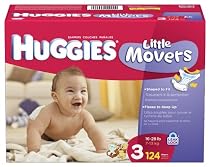 Huggies Little Movers Diapers, Size 3, 124-Count
