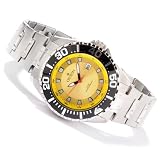 Bracelet en acier inoxydable Quartz jaune 44 mm Dial 20 ATM montre CA301228SSYL des hommes de Crotone