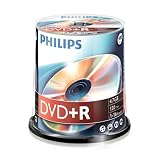 Philips DVD+R, 16x, 100 pi�ces, 4,7GBpar Philips