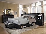 Broyhill Perspectives Leather Headboard Bedroom Set