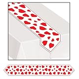 Beistle 70428 Printed Heart Table Runner