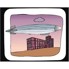 Mauspad mit der Grafik: Kalifornien, Architektur, "Los Angeles", Flugzeuge, Blimp, Himmel, Geb�ude, Luftschiff