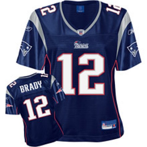 Women`s New England Patriots #12 Tom Brady Team Premier Jersey