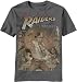 Search : Indiana Jones Raiders Rule Raiders of the Lost Ark Charcoal Adult T-shirt Tee