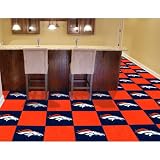 Denver Broncos NFL Team Logo Carpet Tiles