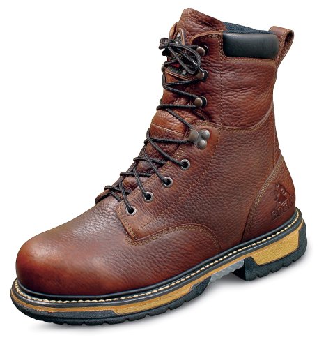 Men's Rocky® Ironclad Waterproof Steel Toe Boots Brown
