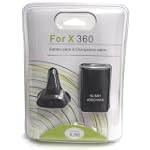 Xbox 360 Black Play & Charge Kit - Battery and Charging cable.