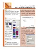 Microsoft PowerPoint 2003 Quick Reference Guide: PowerPoint 303 - Template Design  Interaction