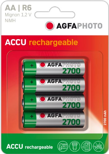 AgfaPhoto NiMH Akku Mignon AA/HR6 2700 mAh 4er Pack Preisvergleich