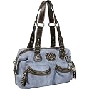Kathy Van Zeeland Urban Safari Medium Satchel (Ice Blue)