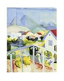Posters: August Macke Poster Art Print - St. Germain Bei Tunis (32 x 24 inches)