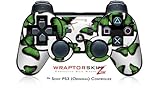 Sony PS3 Controller Skin Butterflies Green