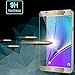 Amovo Galaxy Note 5 Screen Protector, 0.26mm Full Coverage, Anti-Glare/Anti-Fingerprint/Anti-Bubble & Touch Responsive Premium HD Clear Samsung Galaxy Note 5 Ballistic Glass Screen Protector (Gold)