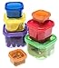 Portion Control Containers Set {7 Piece}: Color Meal Prep Food Storage Containers for Weight Loss with BONUS GUIDE | Leak Proof, Dishwasher Safe | Compatible with 21 Day Fix by Sweet Concepts