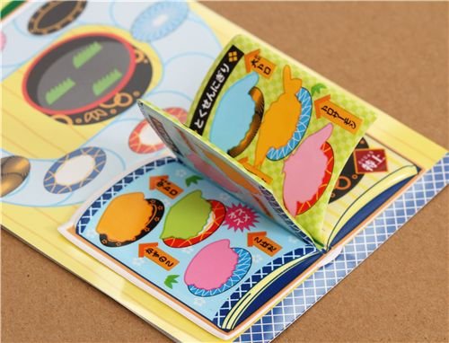Imagen 5 de Divertido set de pegatinas blanditas 3D librito sushi