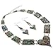 Abalone Necklace and Earrings Set in Heart Style - title=