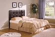 Button-Tufted Design Queen Size Brown Leather Headboard