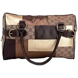 Gigi Chantal Brown Patch Tapestry Purse