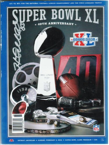 Autographed Heath Miller Pittsburgh Steelers Super Bowl XL Program