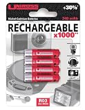 Uniross RB100879 AAA 240mAh NiCd Batteries - 4 Pack