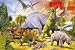 Poster Dinosaurs - Dinosaurier Dinos Saurier Tyrannosaurus Rex Brontosaurus Stegosaurus - Maxiposter - Größe 91,5 x 61 cm