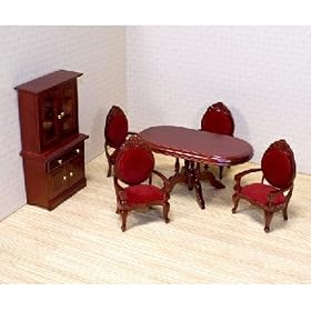 Melissa & Doug Deluxe Doll-House Dining Room Furniture