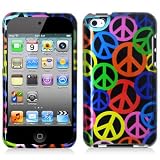 Peace Sign 2d Hard Snap-on Crystal Case Cover Accessory for Ipod Touch 4th Generation 4g 4 8gb 32gb 64gb