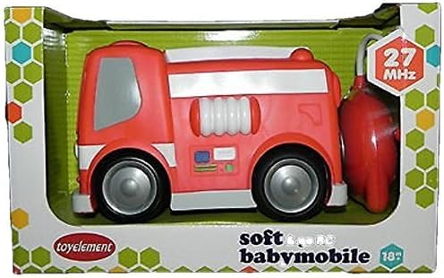 My First Soft and Go Remote Control Fire Truck, RC Vehicles for Kids 18 Months and Older