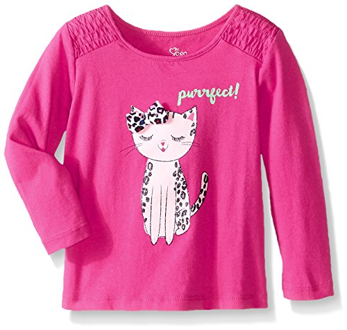 The Children's Place Baby and Girls' Long Sleeve Shirred Top