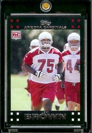 2007 Topps Football # 393 Levi Brown (RC) Rookie Card - Arizona Cardinals - NFL Trading Cards