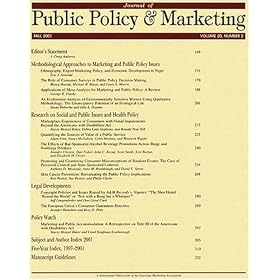 Click here to buy Journal of Public Policy and Marketing.