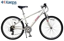 Kaepa 26インチアルミフレームATB Fサス ホワイト K-CRA2621FS-WH