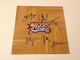 2012 Philadelphia 76ers Team Signed Autographed NBA Basketball Floorboard COA