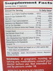 Urinozinc Prostate Formula, Capsules 60 capsules