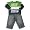 Mish Mish - Toddler Boys Long Sleeved Pant Set, Denim, Multi (Size 2)