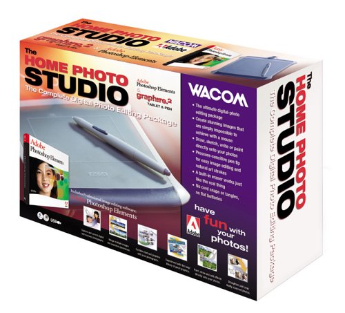 Home Photo Studio: Adobe Photoshop Elements & Wacom Graphire Tablet and Pen Bundle