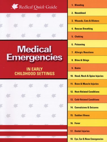 medical emergencies in child care settings redleaf quick guides