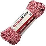 Paracord Planet 50 550lb Type III CandyCane Paracord