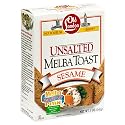 Old London Unsalted Melba Toast, Sesame, 5-Ounce Boxes (Pack of 12)