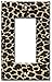 Art Plates - Leopard Print Switch Plate - Single Rocker
