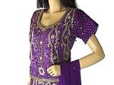Purple Gold Lehenga Exclusive Lengha Choli Fashion L