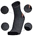 Men's Wool Socks Extra Large Bulk Black Gray Tan Atist