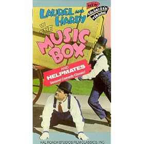 The Music Box/Helpmates (Colorized) [VHS]